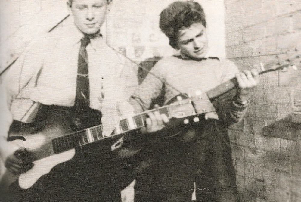  George and school friend Arthur Kelly, Liverpool, 1950s