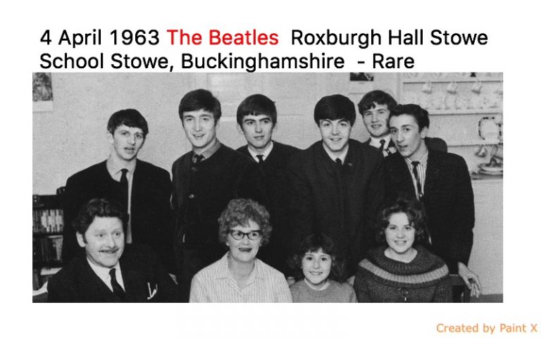 4 April 1963 The Beatles Roxburgh Hall Stowe School Stowe, Buckinghamshire – Rare Photographs
