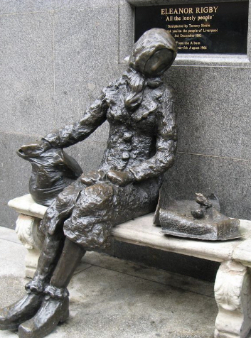 The statue of Eleanor Rigby