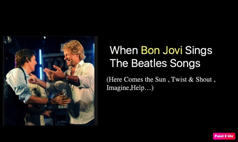 When Bon Jovi Sings The Beatles Songs