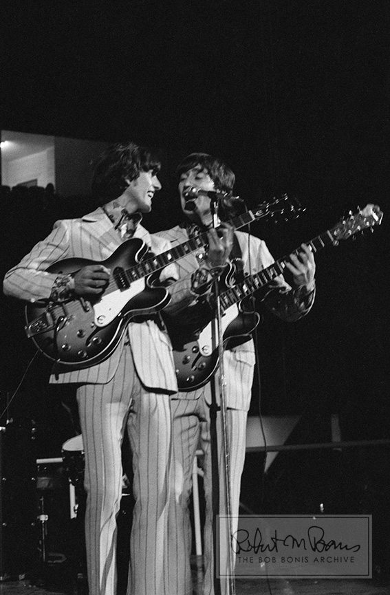 George Harrison, John Lennon, Olympia Stadium, Detroit, MI, August 13, 1966