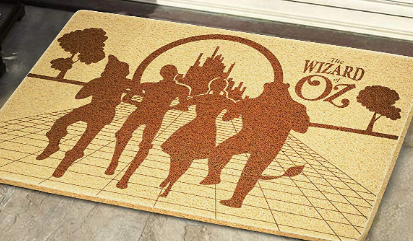 mat printed with Wizard of Oz characters