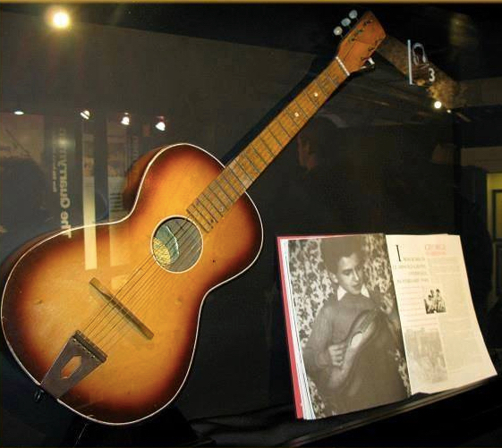 November 21, 2003 - Beatle George Harrison's acoustic guitar fetched £276,000 at an auction sale