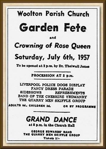JULY 6, 1957 - John Lennon was introduced to Paul McCartney when Lennon's skiffle group called The Quarrymen