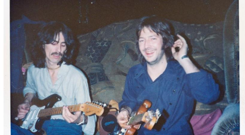 George Harrison and Eric Clapton