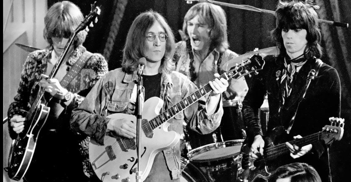 Keith Richards and John Lennon