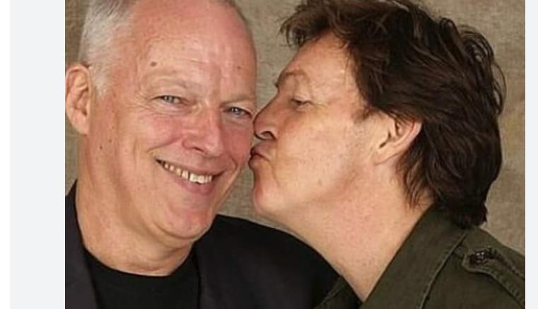 Paul McCartney and David Gilmour