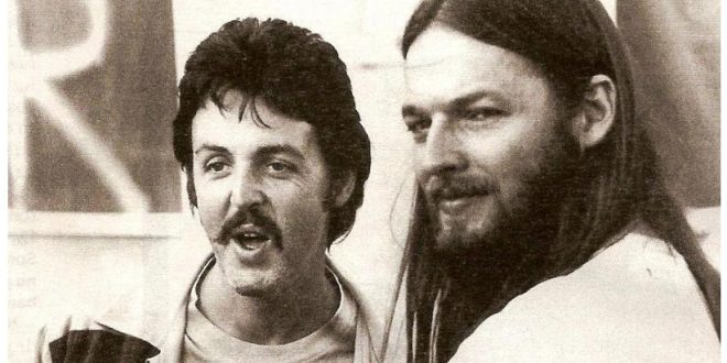 Paul McCartney and David Gilmour