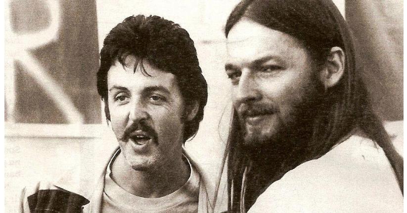 Paul McCartney and David Gilmour