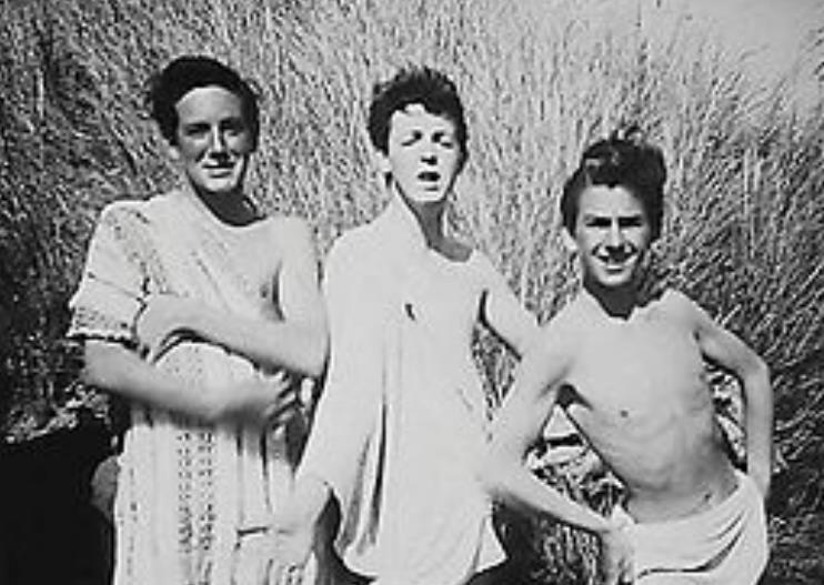 Paul McCartney and George Harrison childhood