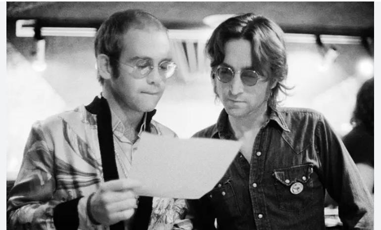 elton john and john lennon