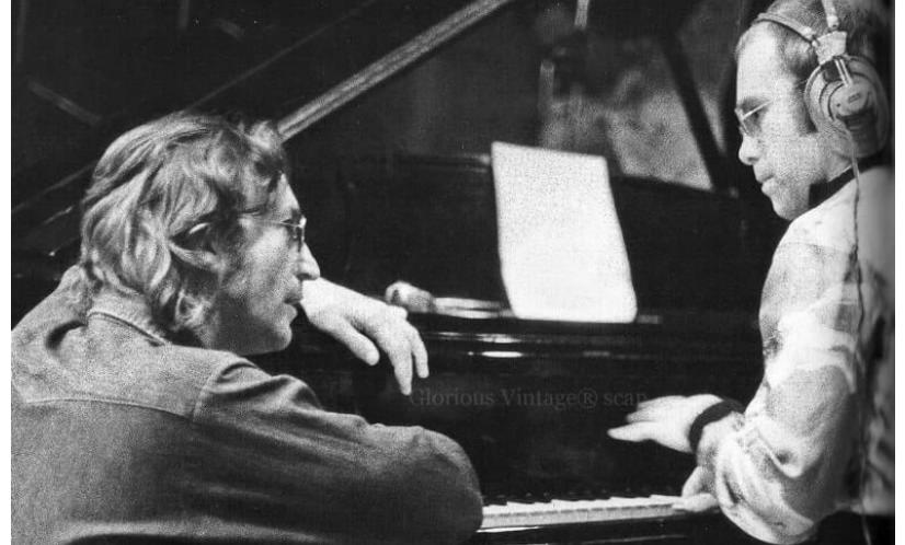 elton john and john lennon rare