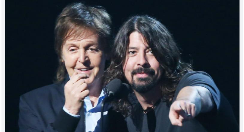 paul mccartney and dave grohl meet