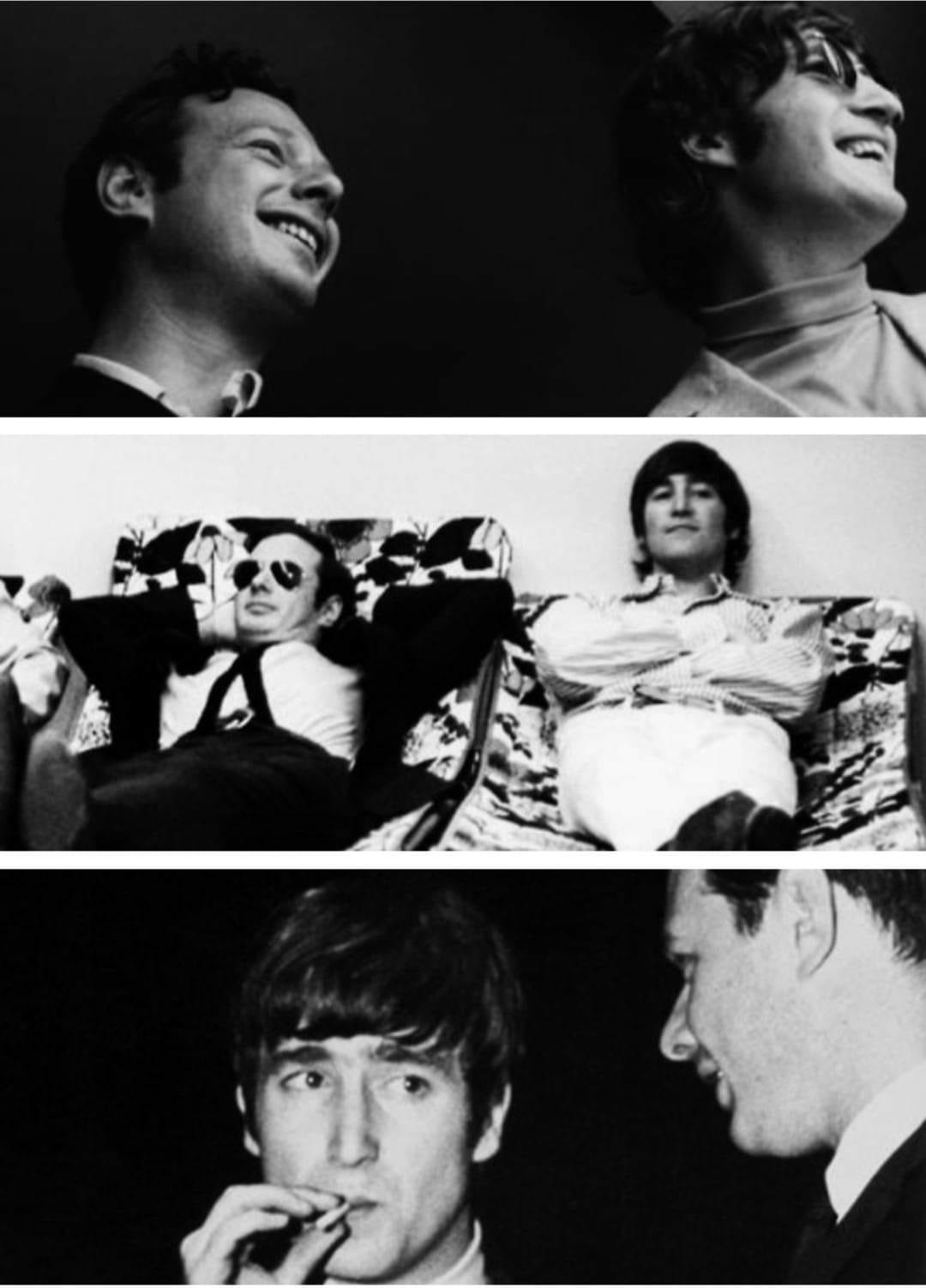 John Lennon and Brian Epstein The Beatles