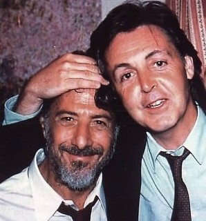 While having dinner together in 1973, Dustin Hoffman inspired Paul