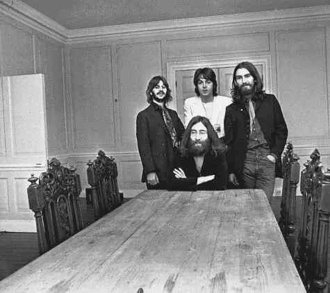 At Tittenhurst Park, Ascot, The Beatles undertook their last official group photo session