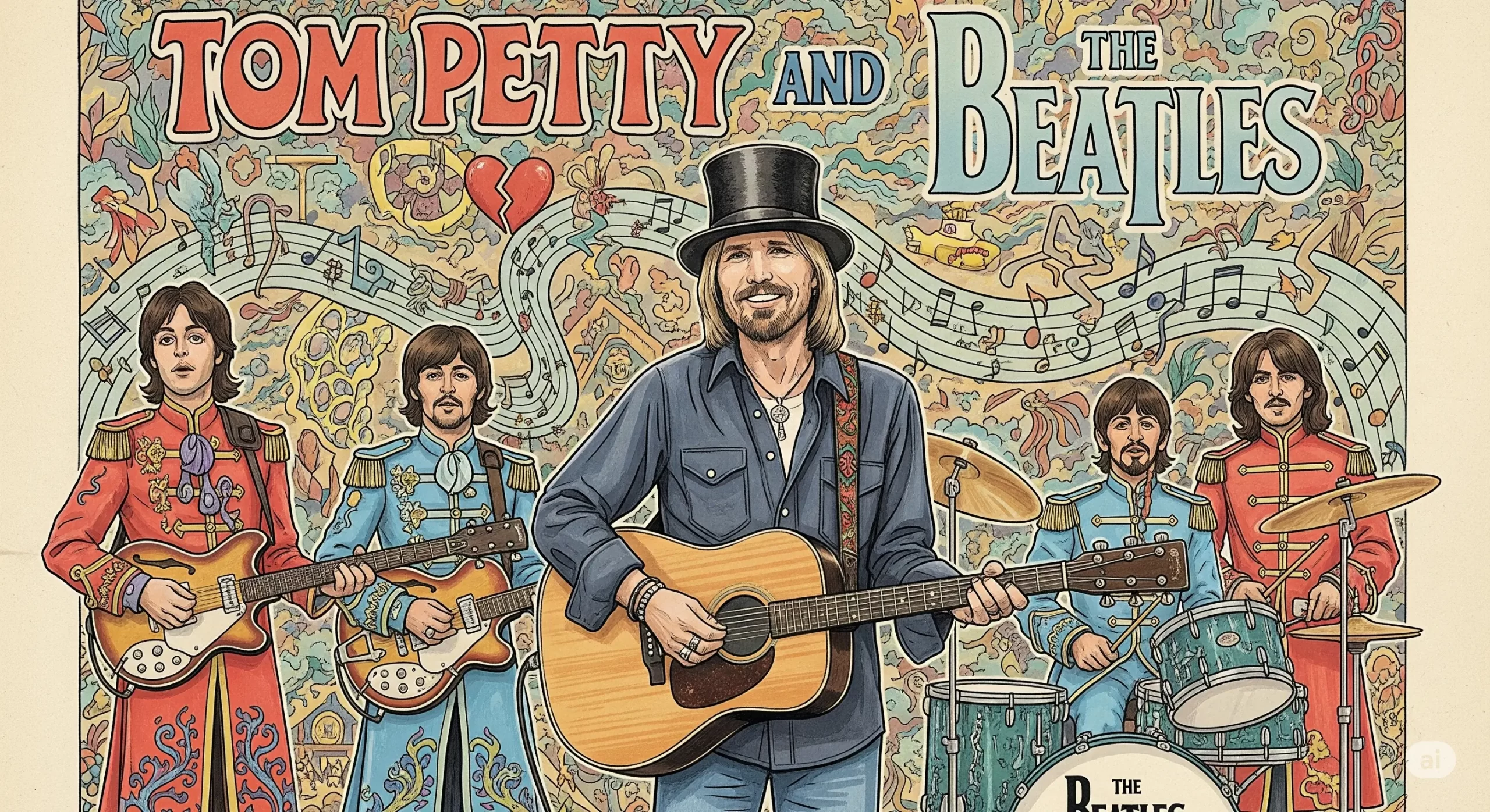The Beatles’ Lasting Influence How Tom Petty Crafted ‘Breakdown’ with a Fab Four Touch