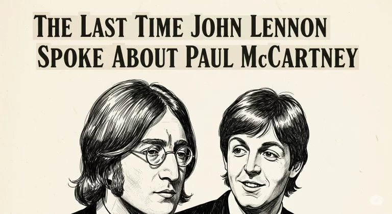 The Last Time John Lennon Spoke About Paul McCartney