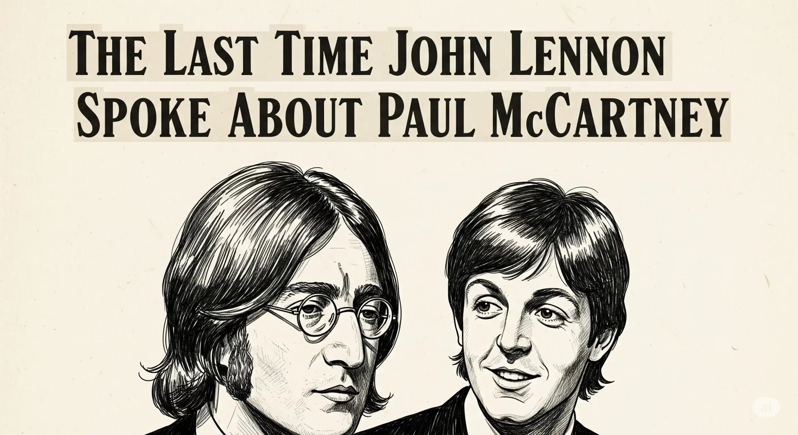 The Last Time John Lennon Spoke About Paul McCartney