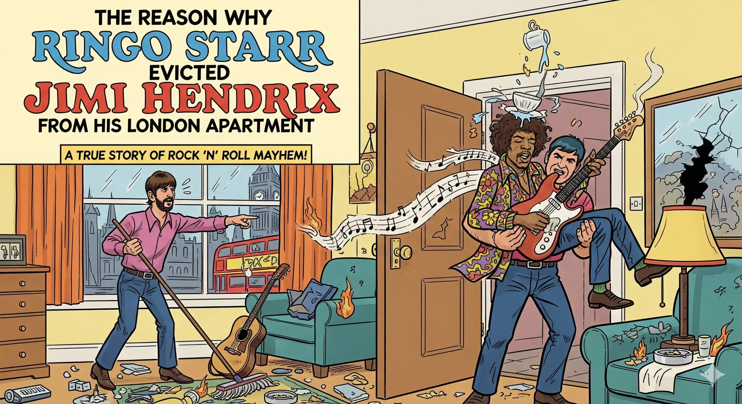The Reason Why Ringo Starr Evicted Jimi Hendrix from His London Apartment