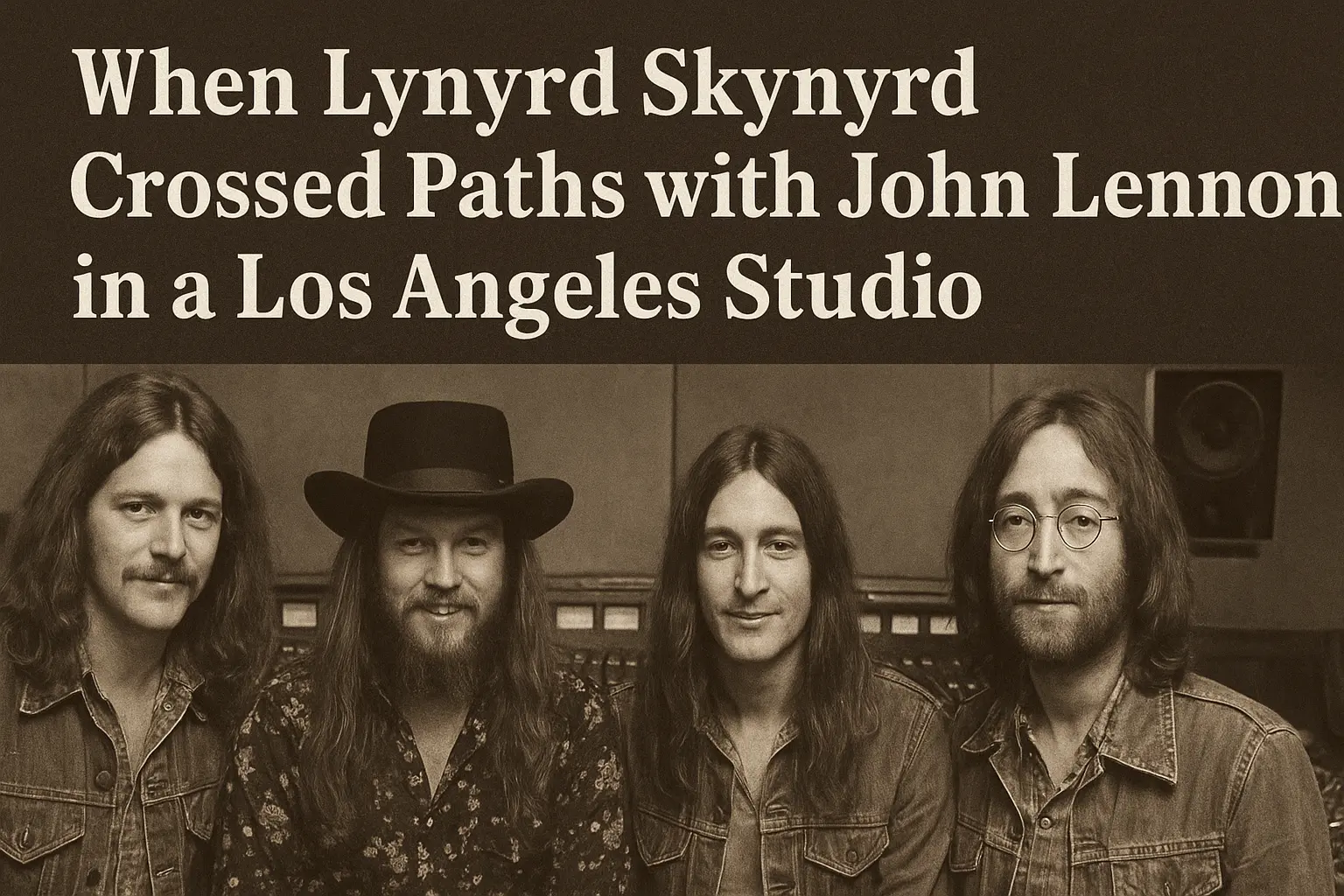 When Lynyrd Skynyrd Crossed Paths with John Lennon in a Los Angeles Studio