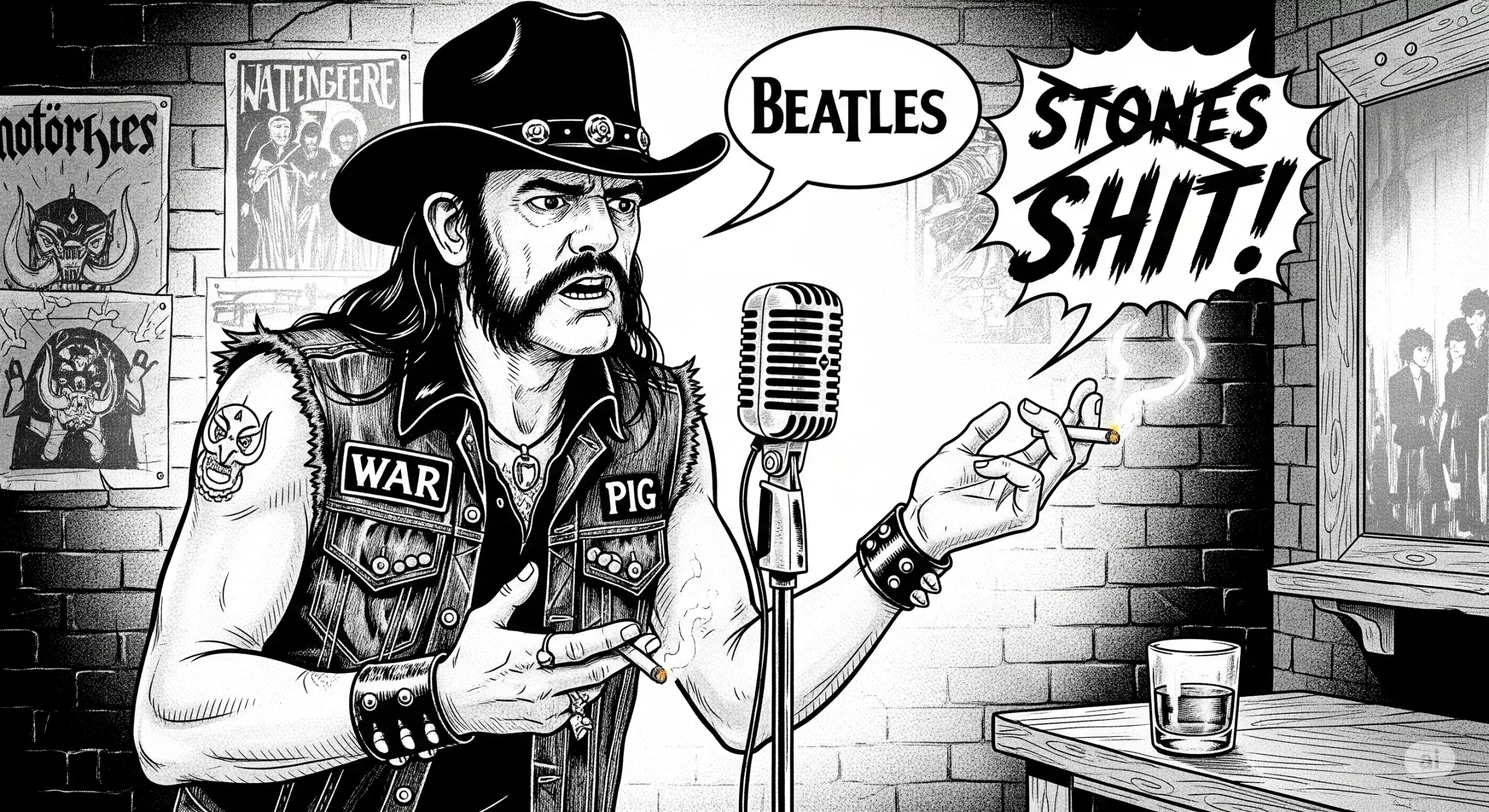 Why Lemmy Thought The Rolling Stones Were “Shit” Compared to The Beatles