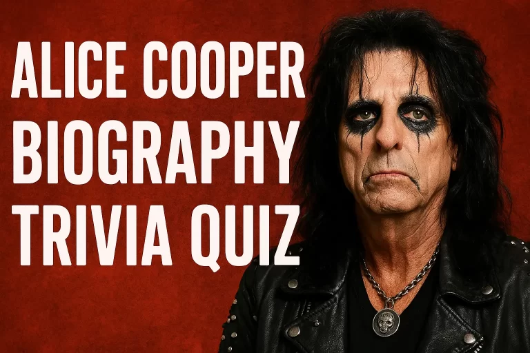 Alice Cooper Biography Trivia Quiz