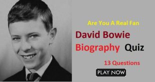 David Bowie Biography Trivia Quiz