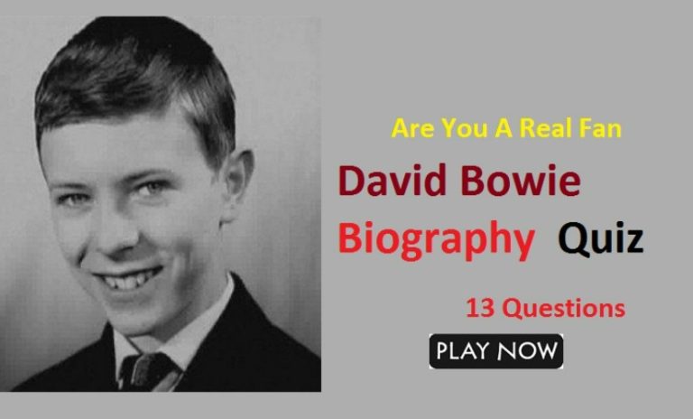 David Bowie Biography Trivia Quiz