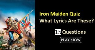 Iron Maiden Lyrics Quiz