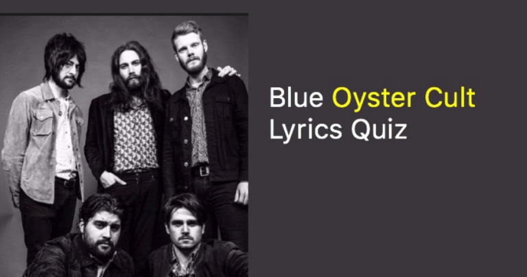 Blue Oyster Cult Lyrics Quiz - 10 Questions