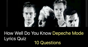 Depeche Mode Lyrics Quiz - 10 Questions