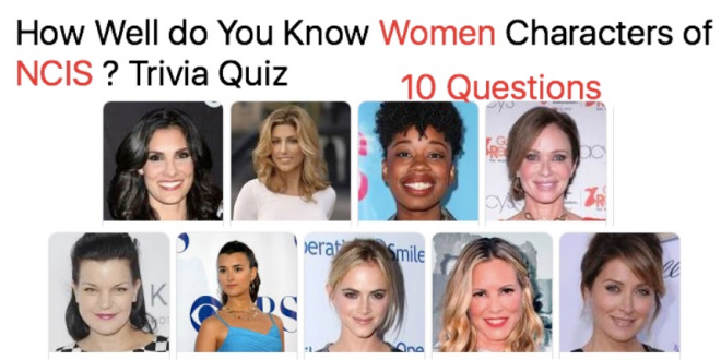 How Well do You Know Women Characters of NCIS Trivia Quiz