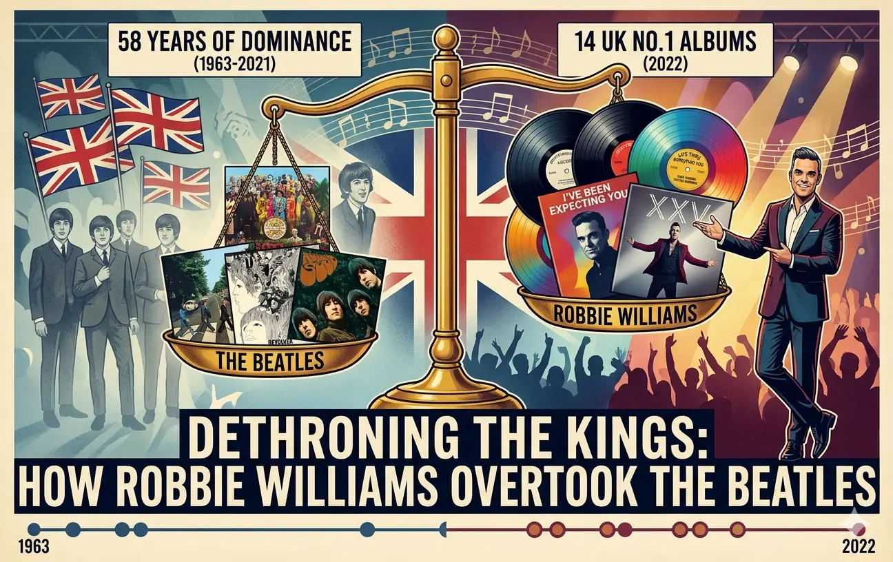 Robbie Williams Finally Dethroned The Beatles