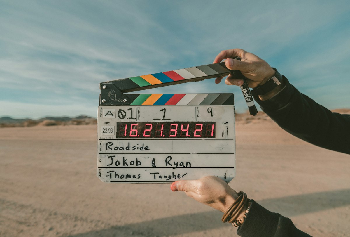 Cinematic film camera representing Sam Mendes upcoming four interconnected Beatles movies